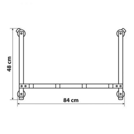 ΣΤΑΝΤ  ΜΕ ΡΟΔΑΚΙΑ  ΓΙΑ 4 ΓΡΥΛΛΟΥΣ ΥΔΡΑΥΛΙΚΟΥΣ (L7150.5) Auto Moto Tyres 