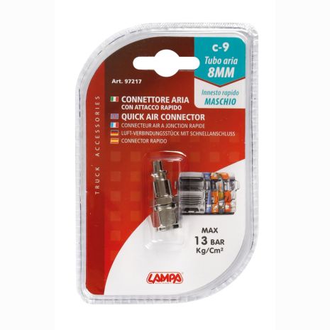 ΣΥΝΔΕΣΜΟΣ C-9 ΑΡΣΕΝΙΚΟΣ ΓΙΑ ΣΩΛΗΝΑ ΑΕΡΑ ΦΟΡΤΗΓΟΥ ΜΕ ΔΙΑΜΕΤΡΟ 8 mm - 13 bar/kg/cm2 max - 1 ΤΕΜ. Auto Moto Tyres 