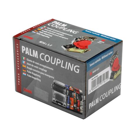 ΧΟΥΦΤΑ ΑΕΡΟΣ (ΠΑΛΜ ΖΕΥΞΗΣ) ΧΩΡΙΣ ΒΑΛΒΙΔΑ M16x1,5 ΚΟΚΚΙΝΗ PALM COUPLING LAMPA - 1 TEM. Auto Moto Tyres 