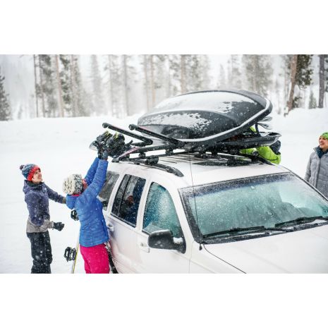 ΒΑΣΗ ΣΚΙ ΟΡΟΦΗΣ FATCAT 4 EVO BLACK 4 ΖΕΥΓΑΡΙΑ ΣΚΙ / 2 SNOWBOARD YAKIMA ΜΑΥΡΗ 57cm ΥΑΚΙΜΑ Auto Moto Tyres 