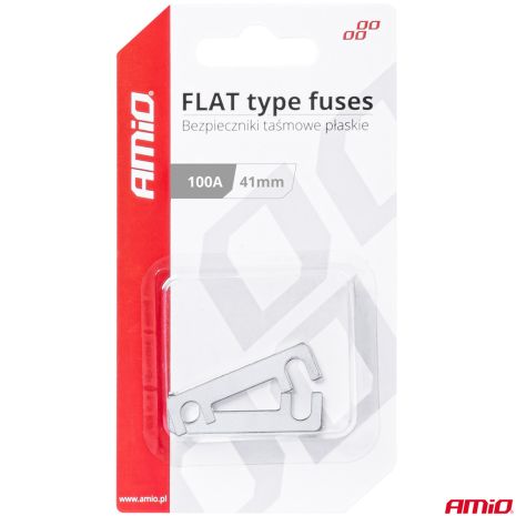 ΑΣΦΑΛΕΙΕΣ FLAT 41mm 100A AMIO - 2 Τεμ. Auto Moto Tyres 