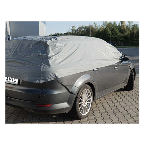 ΚΟΥΚΟΥΛΑ ΜΙΣΗ / ΗΜΙ-ΚΑΛΥΜΜΑ ΑΥΤΟΚΙΝΗΤΟΥ COMBI/SW ΣΕ ΓΚΡΙ ΧΡΩΜΑ ΜΕ ΤΣΑΝΤΑ ΜΕΤΑΦΟΡΑΣ ΑΜΙΟ - 1 ΤΕΜ. Auto Moto Tyres 