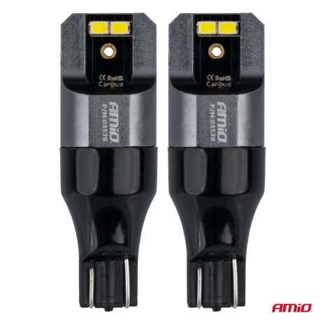 ΛΑΜΠΑΚΙΑ T15 W16W 12/24V 6.000K 4xSMD LED CAN-BUS ΛΕΥΚΟ 2016 PRO SERIES AMIO - 2 Τεμ. Auto Moto Tyres 