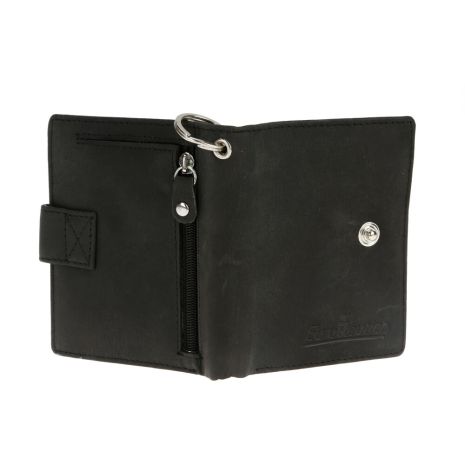 ΠΟΡΤΟΦΟΛΙ ΔΕΡΜΑΤΙΝΟ ΓΙΑ ΚΑΡΤΕΣ & ΧΡΗΜΑΤΑ BIKER WALLET ME 45cm ΑΛΥΣΙΔΑ RFID ΠΡΟΣΤΑΣΙΑ ΣΕ ΜΑΥΡΟ ΧΡΩΜΑ LAMPA - 1 Τεμ. Auto Moto Tyres 