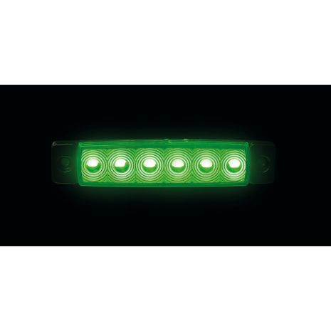 ΦΩΣ ΟΓΚΟΥ 9>32V 6 LED ΠΡΑΣΙΝΟ ΧΡΩΜΑ 95,6x19,8mm ΜΕ ΕΓΚΡΙΣΗ ΤΥΠΟΥ E148 LAMPA -  1 Τεμ. Auto Moto Tyres 