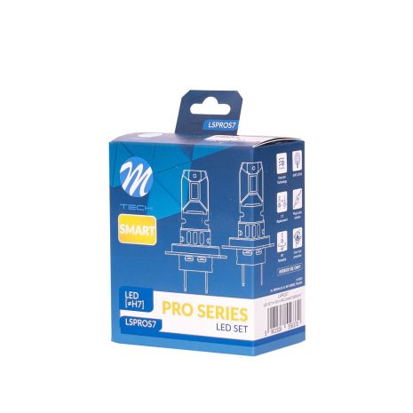 ΛΑΜΠΕΣ H7 12V 2x 21W max6.000K 4600lm PRO SMART SERIES LED  M-TECH - 2 τεμ. Auto Moto Tyres 