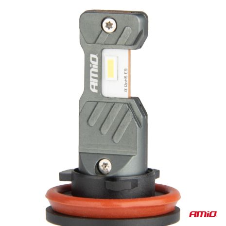 ΛΑΜΠΕΣ LED H8/Η9/Η11/Η16 12V 60W 6.000K 5.600lm +400% LED CAN-BUS HYBRID SERIES AMIO - 2 ΤΕΜ. Auto Moto Tyres 