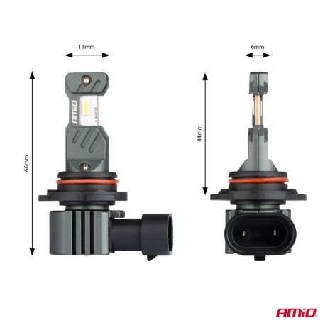 ΛΑΜΠΕΣ LED HΒ4 9006 12V 60W 6.000K 5.600lm +400% LED CAN-BUS HYBRID SERIES AMIO - 2 ΤΕΜ. Auto Moto Tyres 