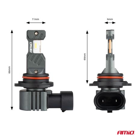 ΛΑΜΠΕΣ LED HIR2 12V 60W 6.000K 5.600lm +400% LED CAN-BUS HYBRID SERIES AMIO - 2 ΤΕΜ. Auto Moto Tyres 