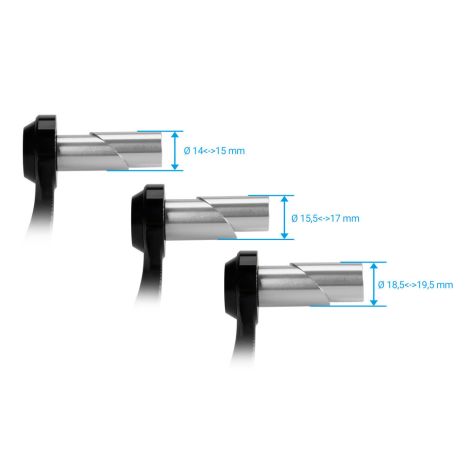ΠΡΟΣΤΑΤΕΥΤΙΚΟ ΜΑΝΕΤΑΣ ΦΡΕΝΟΥ MOTO 14>19,5mm ΑΛΟΥΜΙΝΙΟΥ ΜΑΥΡΟ/ΜΠΛΕ ΧΡΩΜΑ PARAXITE - 1 ΤΕΜ. Auto Moto Tyres 