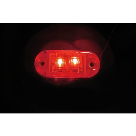 ΦΩΣ ΦΟΡΤΗΓΟΥ 2LED ΚΟΚΚΙΝΟ 24V 72mm Auto Moto Tyres 