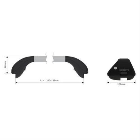 Τηλεσκοπικές Μπάρες Αλουμινίου SNAP-ALU  (L) 100-136cm 2ΤΕΜ. Auto Moto Tyres 