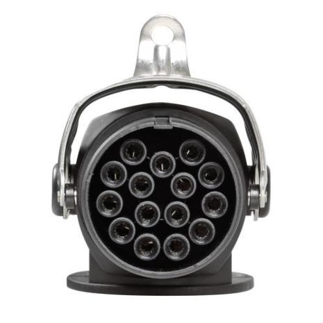 ΑΝΤΑΠΤΟΡΑΣ ΦΟΡΤΗΓΟΥ 24V - ISO 12098 - 15 ΠΟΛΩΝ (ΜΕ ΣΠΥΡΑΛ ΚΑΛΩΔΙΟ 4.5m) Auto Moto Tyres 