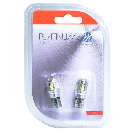 T10 W5W 12V W2,1x9,5d LED 6xSMD5730 ΛΕΥΚΟ (ΚΑΡΦΩΤΟ CAN-BUS) 2ΤΕΜ. M-TECH Auto Moto Tyres 