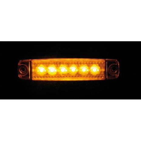 ΦΩΣ ΟΓΚΟΥ 6LED ΠΟΡΤΟΚΑΛΙ 12/24V 96mm ΑΔΙΑΒΡΟΧΟ 1ΤΕΜ. Auto Moto Tyres 