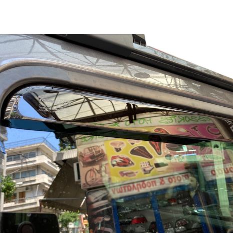 ΑΝΕΜΟΘΡΑΥΣΤΕΣ ΓΙΑ JEEP WRANGLER / GLADIATOR JL IV 5D 2019+ ΖΕΥΓΑΡΙ ΑΠΟ ΕΥΚΑΜΠΤΟ ΦΙΜΕ ΠΛΑΣΤΙΚΟ HEKO - 2 ΤΕΜ. Auto Moto Tyres 