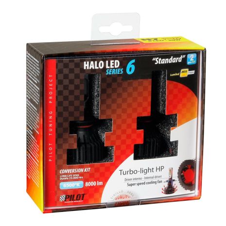 H7 9-32V 6.500K 8.000lm 60W PX26d HALO LED SERIE 6 STANDARD 8LED ZES 2ΤΕΜ. LED KIT Auto Moto Tyres 