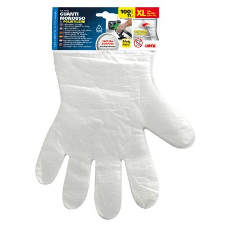 ΓΑΝΤΙΑ ΜΙΑΣ ΧΡΗΣΗΣ ΔΙΑΦΑΝΑ (XL) 100ΤΕΜ. Auto Moto Tyres 