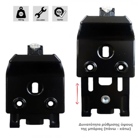 ΚΙΤ ΜΠΑΡΕΣ ΓΙΑ PEUGEOT BOXER 1994+2014+ ΜΕ ΕΠΑΓΓΕΛΜΑΤΙΚΕΣ ΜΠΑΡΕΣ ΑΛΟΥΜΙΝΙΟΥ MENABO (8450/MB X 3 - FIX601FP X 3) Auto Moto Tyres 