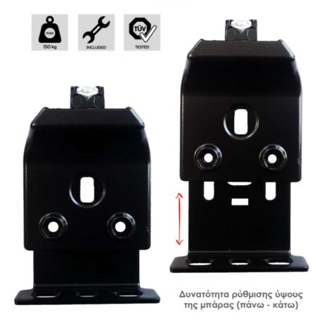 ΚΙΤ ΜΠΑΡΕΣ ΓΙΑ OPEL VIVARO B L1/L2 2014-2018 ΜΕ ΕΠΑΓΓΕΛΜΑΤΙΚΕΣ ΜΠΑΡΕΣ ΑΛΟΥΜΙΝΙΟΥ MENABO (8450/MB X 4 - FIX606FP X 4) Auto Moto Tyres 