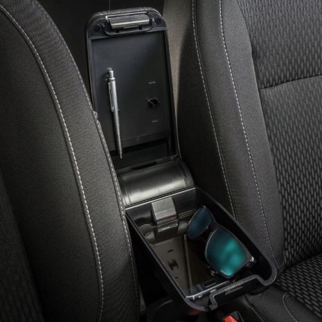 Ολοκληρωμένος Τεμπέλης Καθίσματος ARMSTER 3 PLUG & PLAY για Renault Express Van LHD 2021+ (με Εργοστασιακό Υποβραχιόνιο) από Πλαστικό και Vegan Δέρμα σε Μαύρο Χρώμα RATI - 1 τεμ. Auto Moto Tyres 