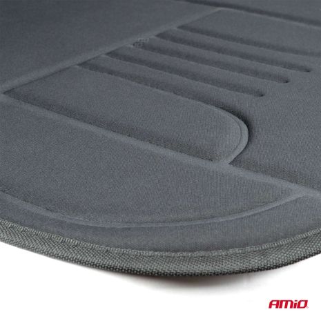 ΠΛΑΤΟΚΑΘΙΣΜΑ ΘΕΡΜΑΙΝΟΜΕΝΟ 12V 98x48cm ΑΦΡΩΔΕΣ ΥΛΙΚΟ ΚΑΙ ΥΦΑΣΜΑ ΜΑΥΡΟ AMIO - 1 τεμ. Auto Moto Tyres 