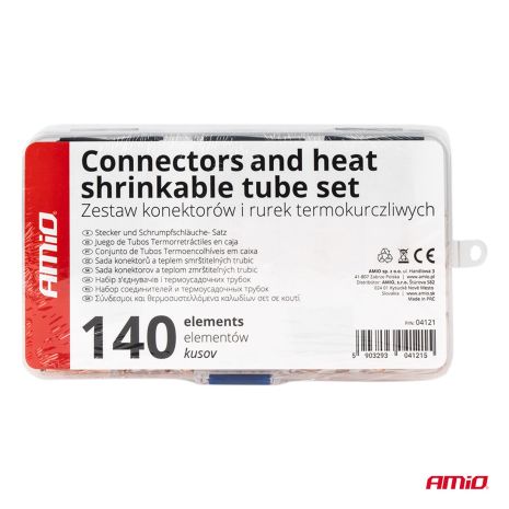 ΣΥΝΔΕΣΜΟΙ ΚΑΛΩΔΙΩΝ & ΘΕΡΜΟΣΥΣΤΕΛΛΟΜΕΝΟΙ ΣΩΛΗΝΕΣ ΣΕΤ ΔΙΑΦΟΡΑ ΜΕΓΕΘΗ AMIO - 140 τεμ. Auto Moto Tyres 