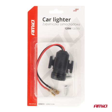 ΠΡΙΖΑ ΜΕ ΜΟΝΗ ΥΠΟΔΟΧΗ ΓΙΑ ΦΙΣ ΑΝΑΠΤΗΡΑ 12/24V ΑΔΙΑΒΡΟΧΗ AMIO - 1 τεμ. Auto Moto Tyres 