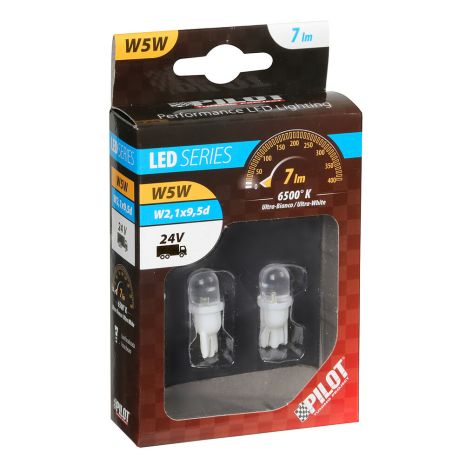 ΛΑΜΠΑΚΙ LED 24V W5-W10 (W2.1x9.5d) Auto Moto Tyres 