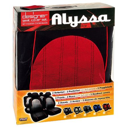ΚΑΛΥΜΜΑΤΑ ΚΑΘΙΣΜΑΤΩΝ Alyssa ΚΟΚΚΙΝΟ Auto Moto Tyres 