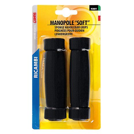 ΧΕΙΡΟΛΑΒΕΣ ΠΟΔΗΛΑΤΟΥ 125+125mm 22mm ΜΑΥΡΑ SOFT MAN-1 2ΤΕΜ Auto Moto Tyres 