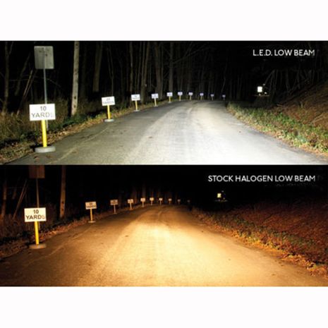 ΦΑΝΑΡΙ ΣΤΡΟΓΓΥΛΟ 7 ΙΝΤΣΩΝ ME 8LED CREE (XML-10W) 9-36V 6000-6500K ΜΑΥΡΟ Auto Moto Tyres 