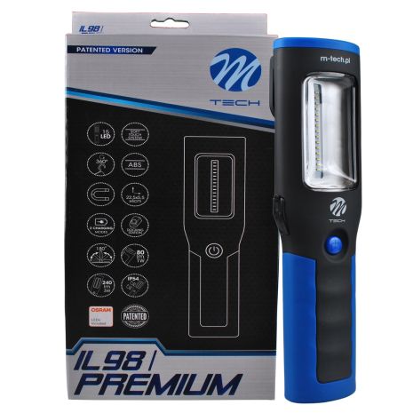 ΦΑΚΟΣ ΕΡΓΑΣΙΑΣ OSRAM 1+15LED 80+240lm 3 ΛΕΙΤΟΥΡΓΙΩΝ (ΛΕΥΚΟ) 225x55x40mm M-TECH Auto Moto Tyres 