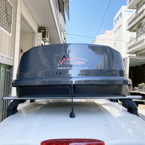 ΜΠΑΓΚΑΖΙΕΡΑ ΟΡΟΦΗΣ RACE AXION 420L 89.02.A ΣΕ ΑΝΘΡΑΚΙ ΜΕΤΑΛΛΙΚΟ ΧΡΩΜΑ ΜΕ ΓΥΑΛΙΣΤΕΡΗ ΥΦΗ (145 X 94 X 42 cm) - 1 ΤΕΜ. Auto Moto Tyres 