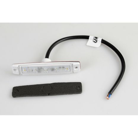 ΦΩΣ ΟΓΚΟΥ 12/24V 5xSMD LED ΛΕΥΚΟ ΔΙΑΦΑΝΟ 96x20mm ΜΕ ΕΓΚΡΙΣΗ ΤΥΠΟΥ R7/R10  LAMPA - 1 TEM. Auto Moto Tyres 