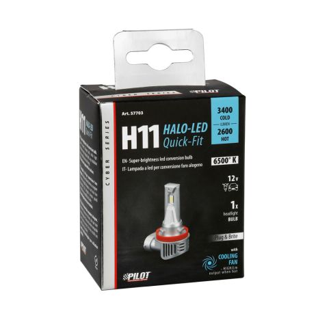 ΛΑΜΠΑ LED H11 12V PGJ19-2 36W 3400/2600lm 6.500K HALO LED QUICK-FIT CYBER SERIES LAMPA - 1 ΤΕΜ Auto Moto Tyres 