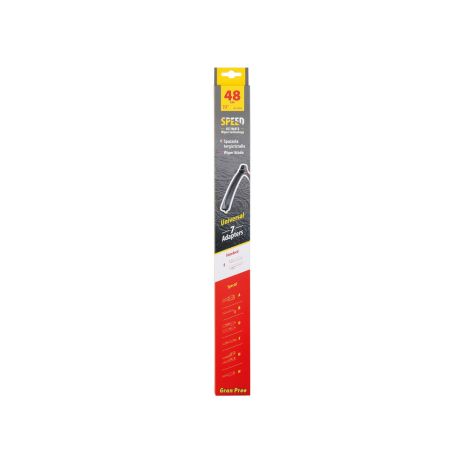 ΥΑΛΟΚΑΘΑΡΙΣΤΗΡΑΣ GRAN PREE SPEED MULTI-FIT ΜΕ 7 ΑΝΤΑΠΤΟΡΕΣ 48CM 19'' LAMPA - 1 TEM. Auto Moto Tyres 