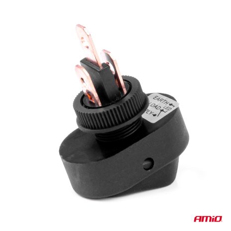 ΔΙΑΚΟΠΤΗΣ ON/OFF 3 ΕΠΑΦΩΝ ΜΕ LED ΚΟΚΚΙΝΟ12/24V Φ12mm 30A ΜΕ ΣΠΕΙΡΩΜΑ ΟΒΑΛ ΑΜΙΟ - 1 ΤΕΜ. Auto Moto Tyres 