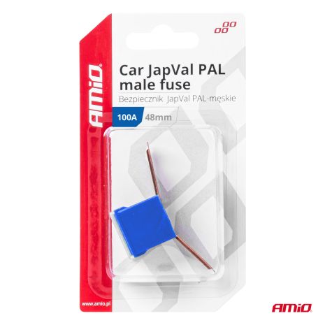 ΑΣΦΑΛΕΙΑ JapVal PAL ΑΡΣΕΝΙΚΗ 48mm 100A ΣΕ ΜΠΛΕ ΧΡΩΜΑ AMIO - 1 Τεμ. Auto Moto Tyres 