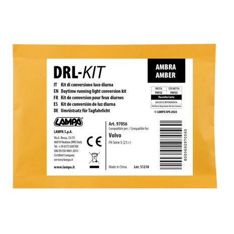 ΚΙΤ ΜΕΤΑΤΡΟΠΗΣ ΦΩΤΩΝ ΗΜΕΡΑΣ ΣΕ ΠΟΡΤΟΚΑΛΙ DRL-KIT HOLLAND STYLE ΓΙΑ VOLVO FH SERIE 5 06/2021+ LAMPA - 1 Κιτ Auto Moto Tyres 