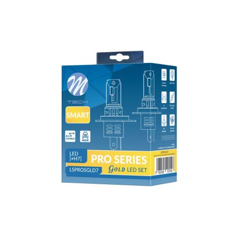 ΛΑΜΠEΣ LED H7 12V 4.000K 48W 4.800lm LED CANBUS CSP5730 PRO SMART SERIES  M-TECH - 2 ΤΕΜ. Auto Moto Tyres 