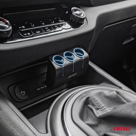 ΑΝΤΑΠΤΟΡΑΣ ΑΝΑΠΤΗΡΑ 12/24V 120W ΜΑΥΡΟΣ/3 ΘΕΣΕΙΣ/ΠΕΡΙΣΤΡΟΦΗ 90 ΜΟΙΡΩΝ AMIO - 1 Τεμ. Auto Moto Tyres 