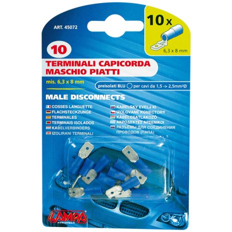 ΦΙΣΑΚΙΑ 6.3 x 0.8mm (10τμχ.) Auto Moto Tyres 