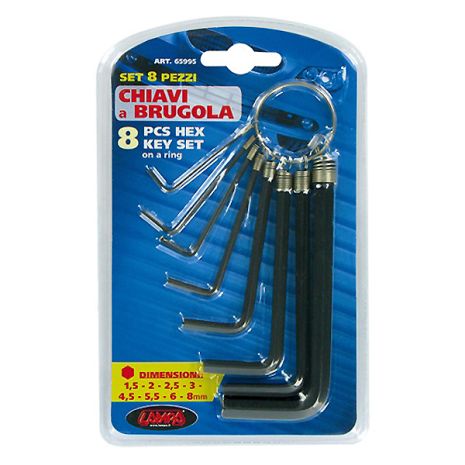 ΑΛΛΕΝ (ALLEN) ΚΛΕΙΔΙΑ ΜΕ ΚΡΙΚΟ 8 ΤΕΜΑΧΙΩΝ (1,5/2/2,5/3/4/5/6/8mm) Auto Moto Tyres 