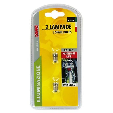 ΣΕΤ ΛΑΜΠΑΚΙΑ ΠΟΔΗΛΑΤΟΥ (6V-0,6W) Auto Moto Tyres 