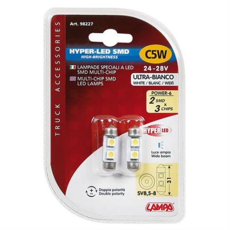 24/28V SV8,5-8 HYPER-LED6 9x31mm Auto Moto Tyres 