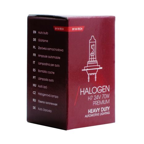 H7 PX26d 24V 70W HALOGEN PREMIUM HEAVY DUTY 1τεμ Auto Moto Tyres 