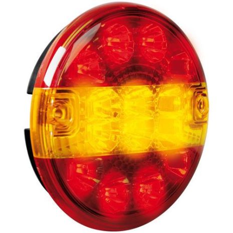 ΦΩΣ ΦΟΡΤΗΓΟΥ ΠΙΣΩ 12/24V 14LED ΚΟΚΚΙΝΟ/ΠΟΡΤΟΚΑΛΙ 3 ΧΡΗΣΕΩΝ ΣΤΡΟΓΓΥΛΟ 140mm 1ΤΕΜ. Auto Moto Tyres 