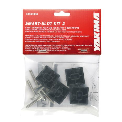 ΑΝΤΑΠΤΟΡΑΣ SMART T-SLOT KIT 2 ΓΙΑ ΒΑΣΕΙΣ ΣΚΙ ΟΡΟΦΗΣ FLATCAT YAKIMA - 8 τεμ. Auto Moto Tyres 