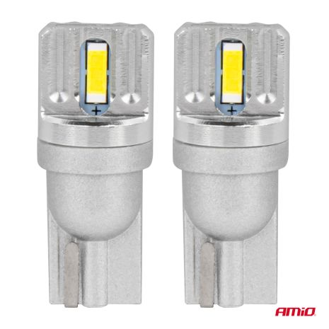 ΛΑΜΠΑΚΙΑ LED T10 W5W 12/24V LED 2x1860SMD STANDARD ΛΕΥΚΑ ΑΜΙΟ - 2 ΤΕΜ. Auto Moto Tyres 